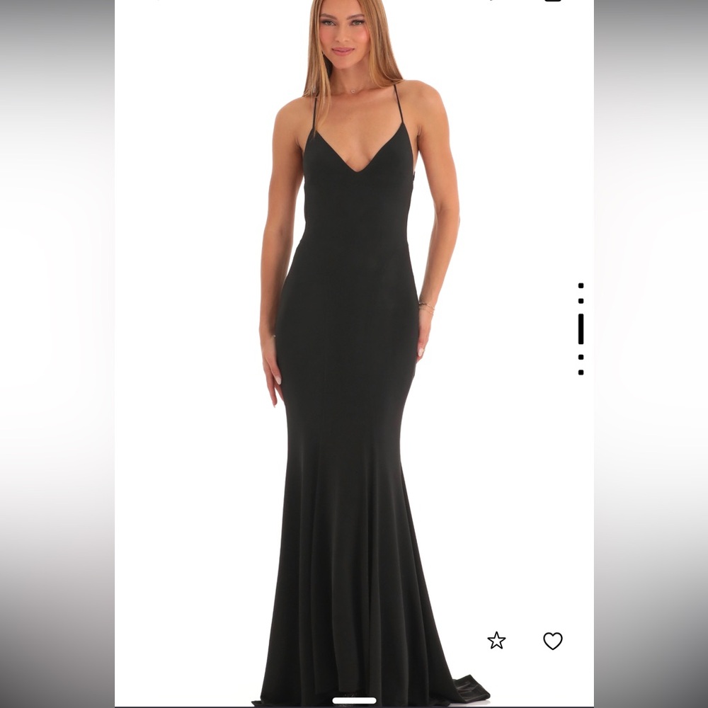 Open Back Maxi Dress in Black